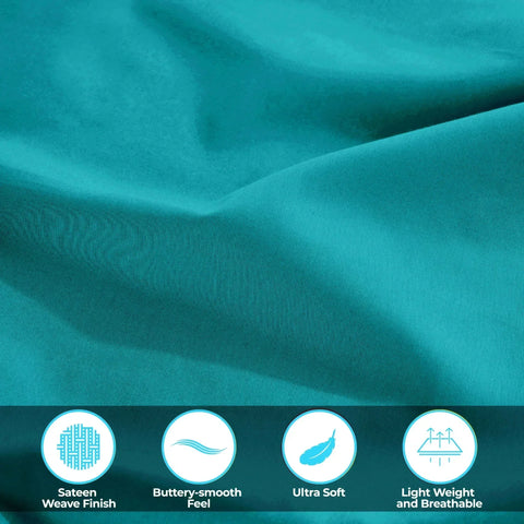 Egyptian Cotton 400 Thread Count Solid Bed Pillowcase Set