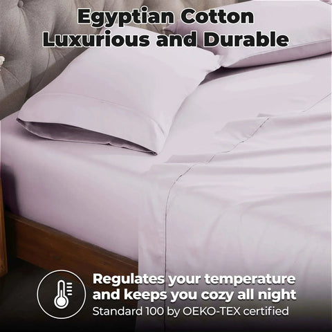 Egyptian Cotton 400 Thread Count Solid Bed Pillowcase Set