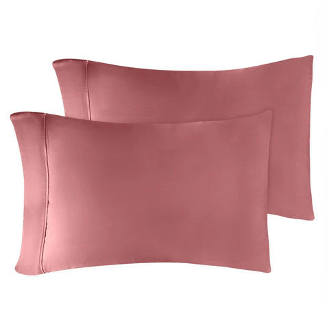 Egyptian Cotton 400 Thread Count Solid Bed Pillowcase Set