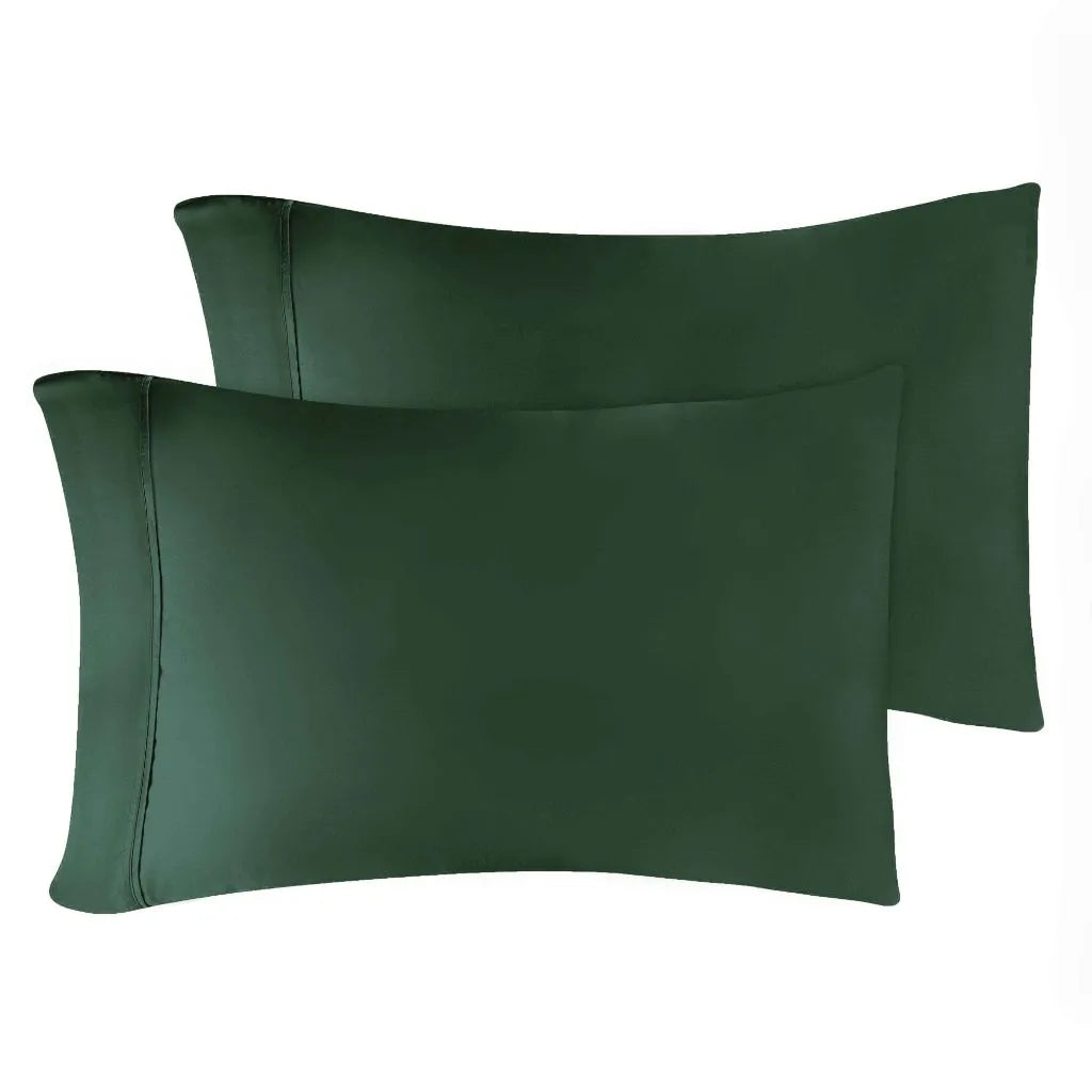 Egyptian Cotton 400 Thread Count Solid Luxury Pillowcases, Set of 2