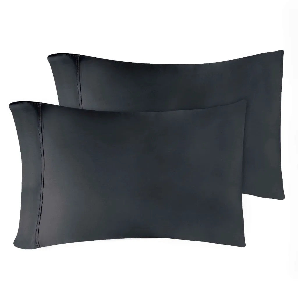 Egyptian Cotton 400 Thread Count Solid Luxury Pillowcases, Set of 2