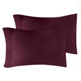 Egyptian Cotton 400 Thread Count Solid Luxury Pillowcases, Set of 2