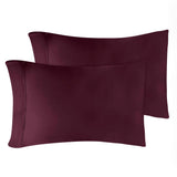 Egyptian Cotton 400 Thread Count Solid Bed Pillowcase Set