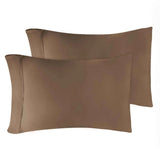 Egyptian Cotton 400 Thread Count Solid Luxury Pillowcases, Set of 2