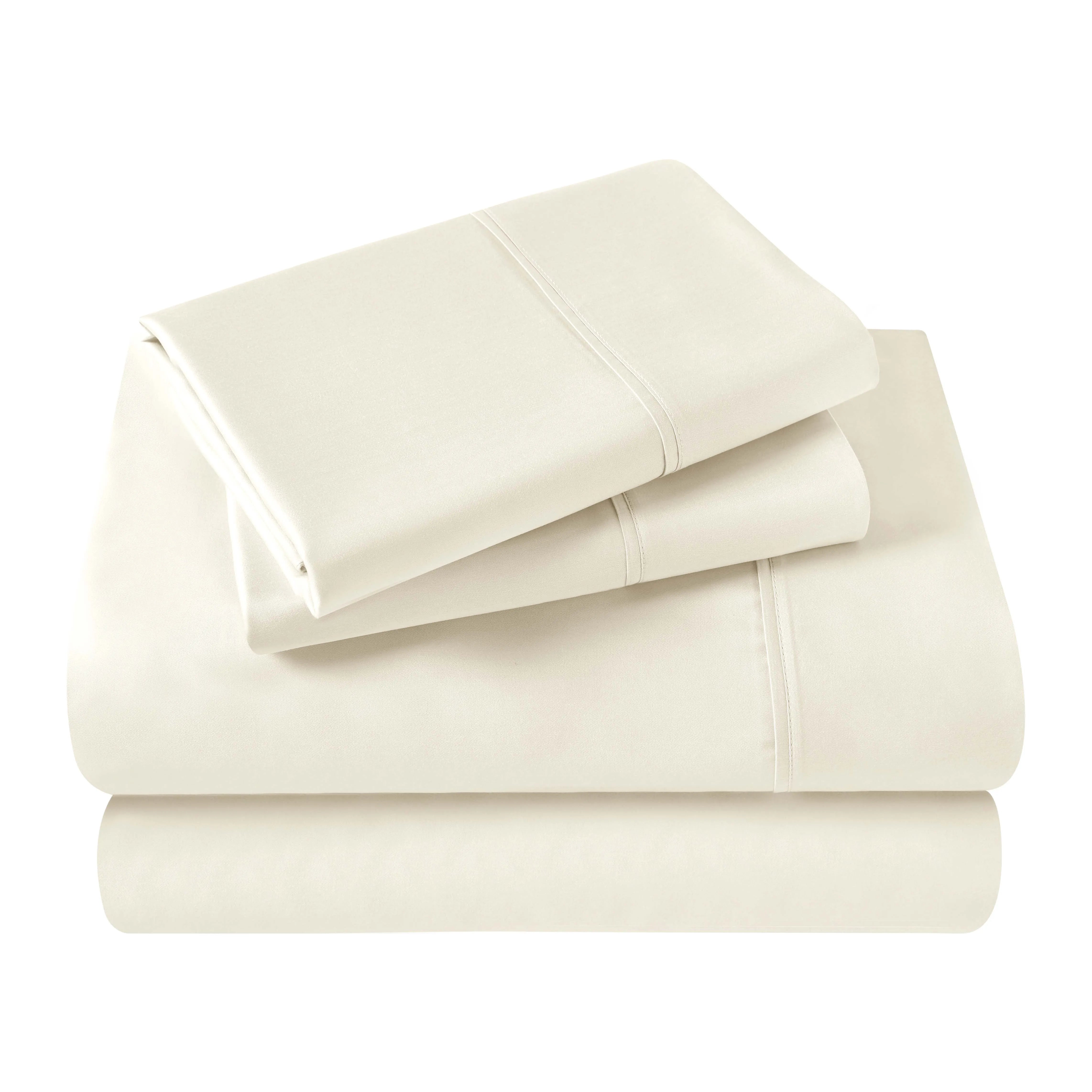 Egyptian Cotton 400 Thread Count Solid Deep Pocket Bed Sheet Set