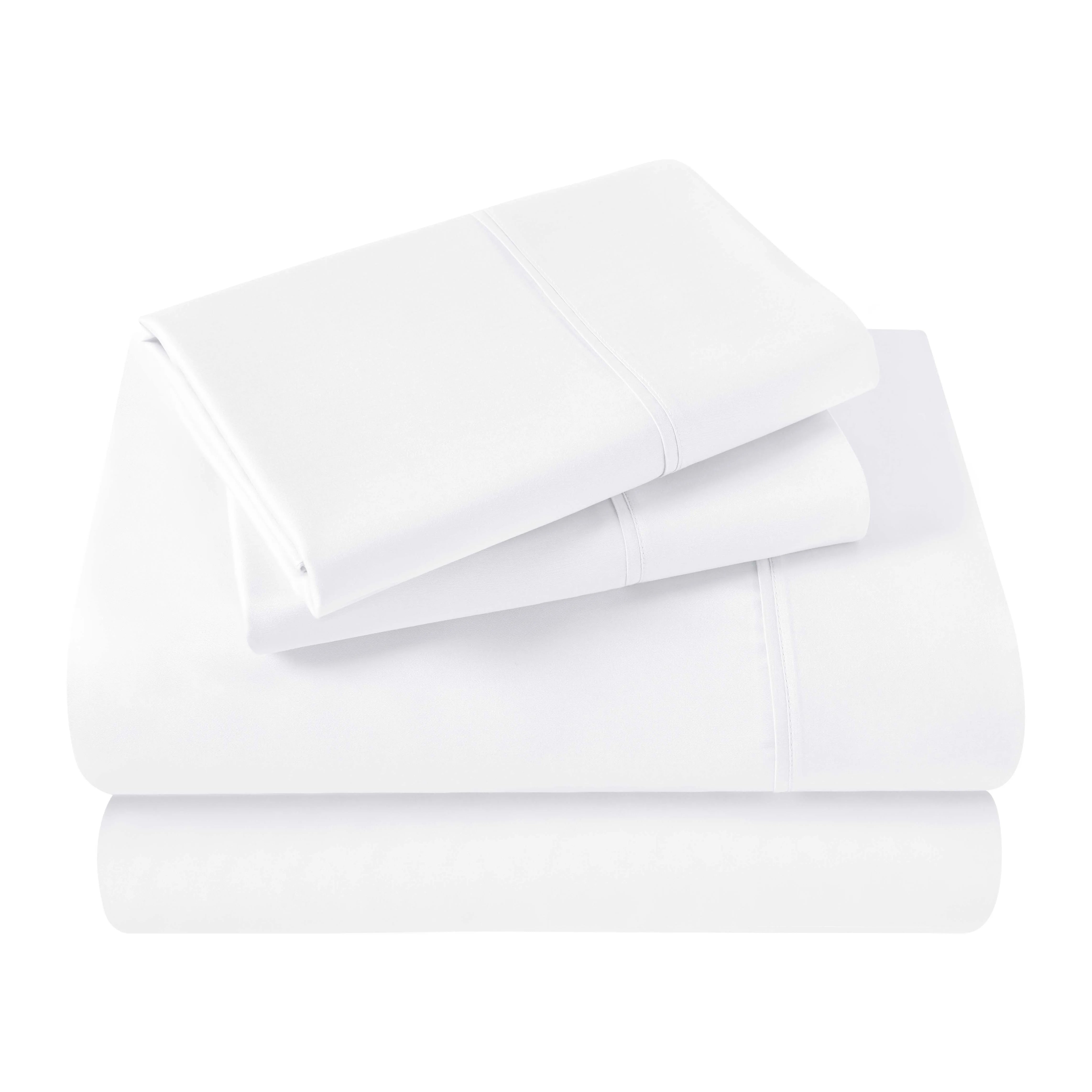 Egyptian Cotton 400 Thread Count Solid Deep Pocket Bed Sheet Set