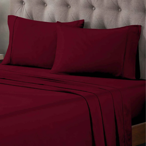 Egyptian Cotton 400 Thread Count Solid Bed Pillowcase Set