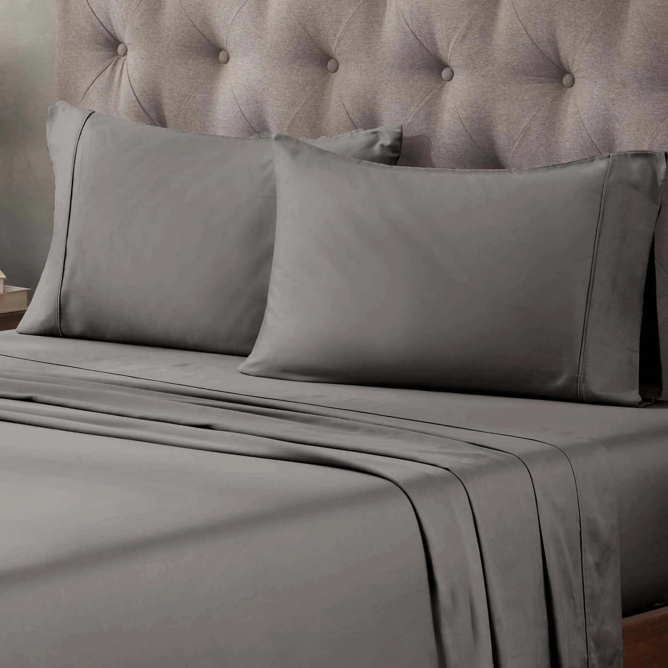 Egyptian Cotton 400 Thread Count Solid Deep Pocket Bed Sheet Set