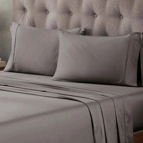Egyptian Cotton 400 Thread Count Solid Bed Pillowcase Set