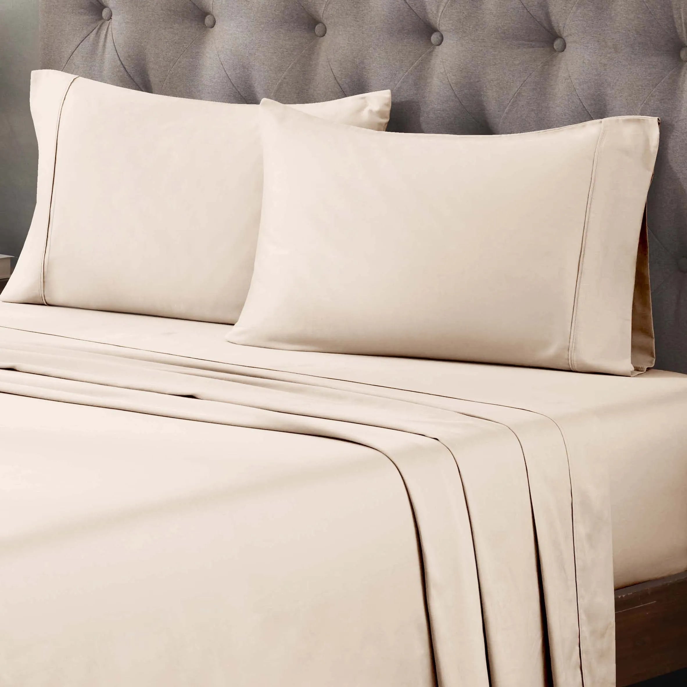 Egyptian Cotton 400 Thread Count Solid Deep Pocket Bed Sheet Set