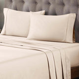 Egyptian Cotton 400 Thread Count Solid Deep Pocket Bed Sheet Set