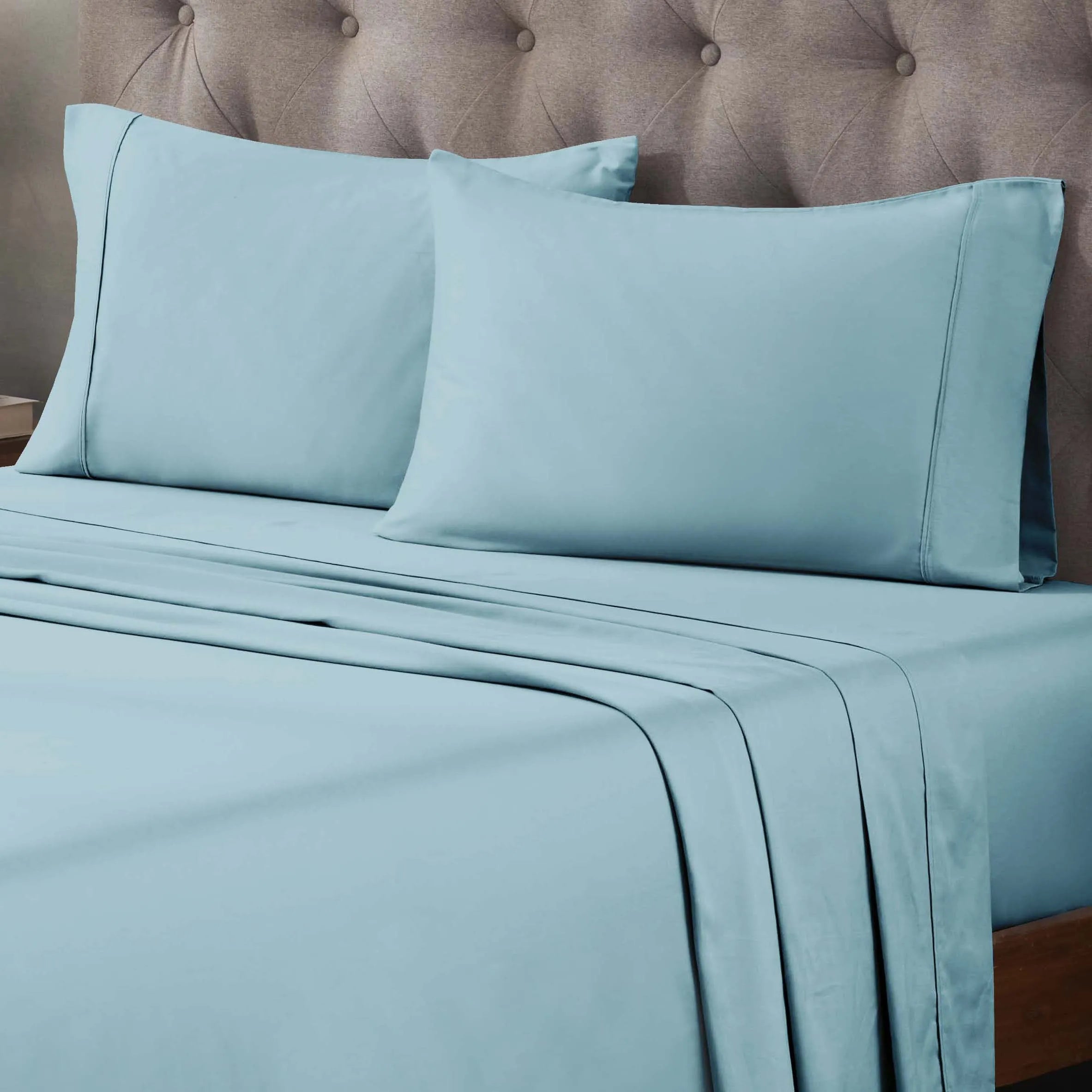 Egyptian Cotton 400 Thread Count Solid Deep Pocket Bed Sheet Set