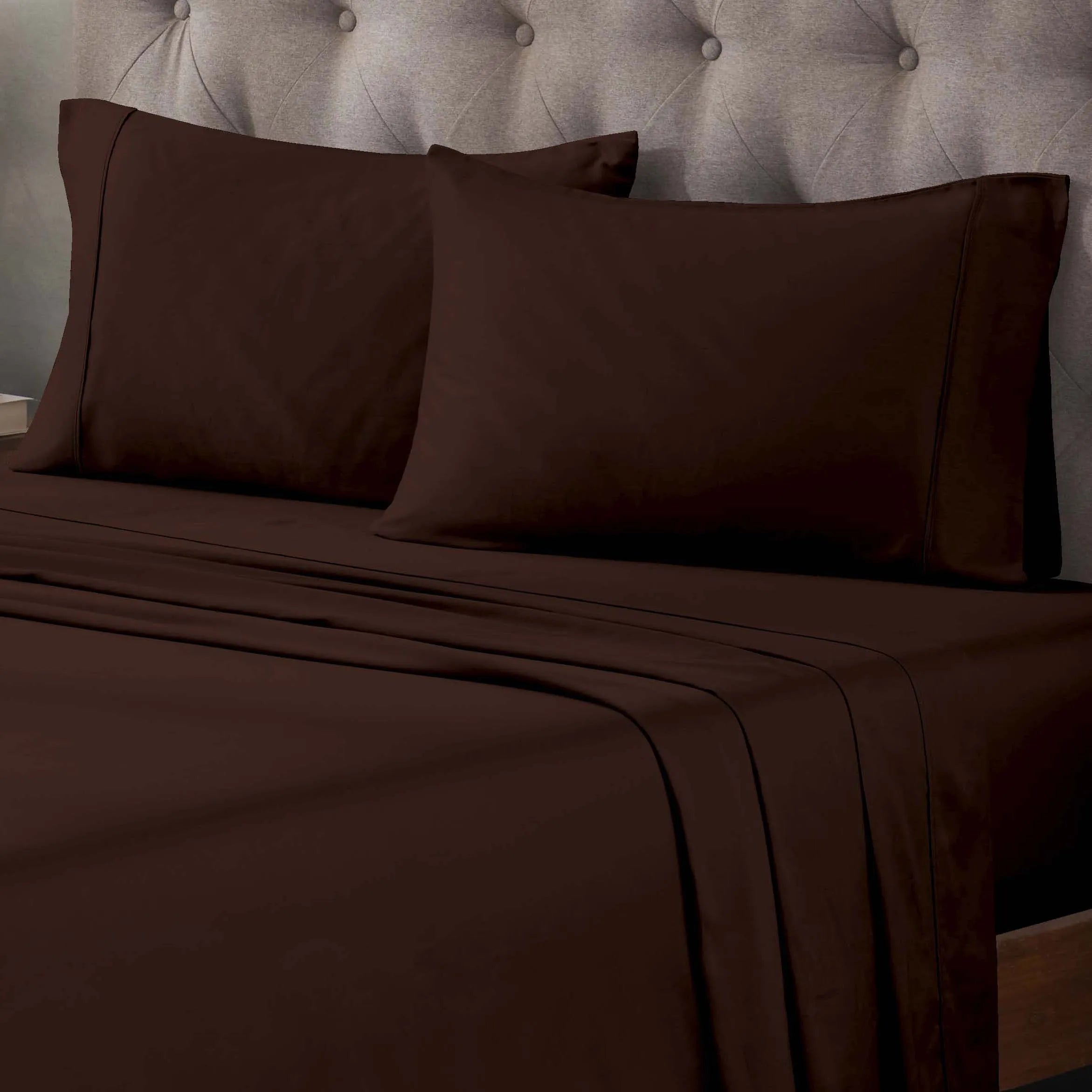 Egyptian Cotton 400 Thread Count Solid Deep Pocket Bed Sheet Set