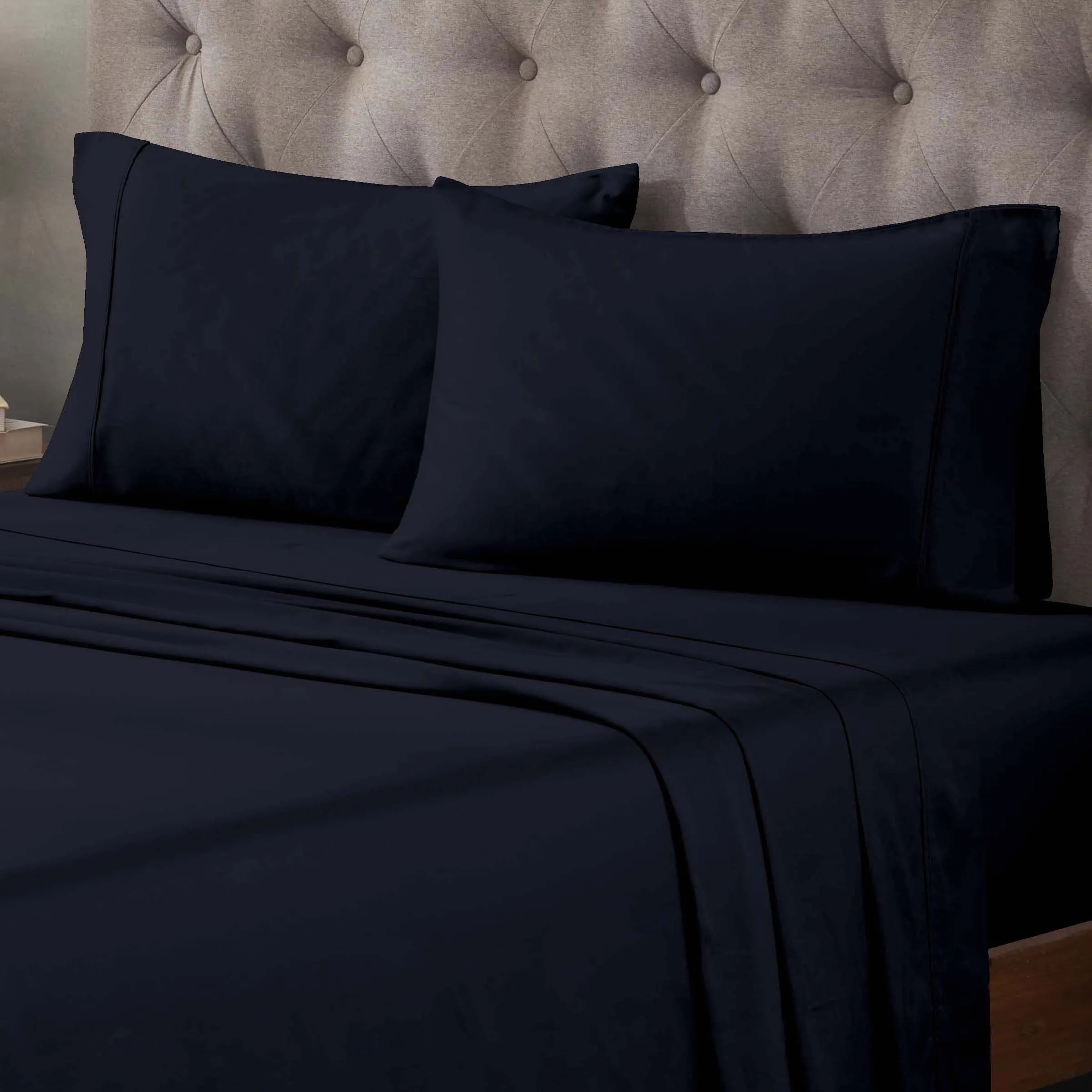 Egyptian Cotton 400 Thread Count Solid Deep Pocket Bed Sheet Set