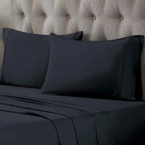 Egyptian Cotton 400 Thread Count Solid Bed Pillowcase Set