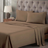Egyptian Cotton 400 Thread Count Solid Deep Pocket Bed Sheet Set