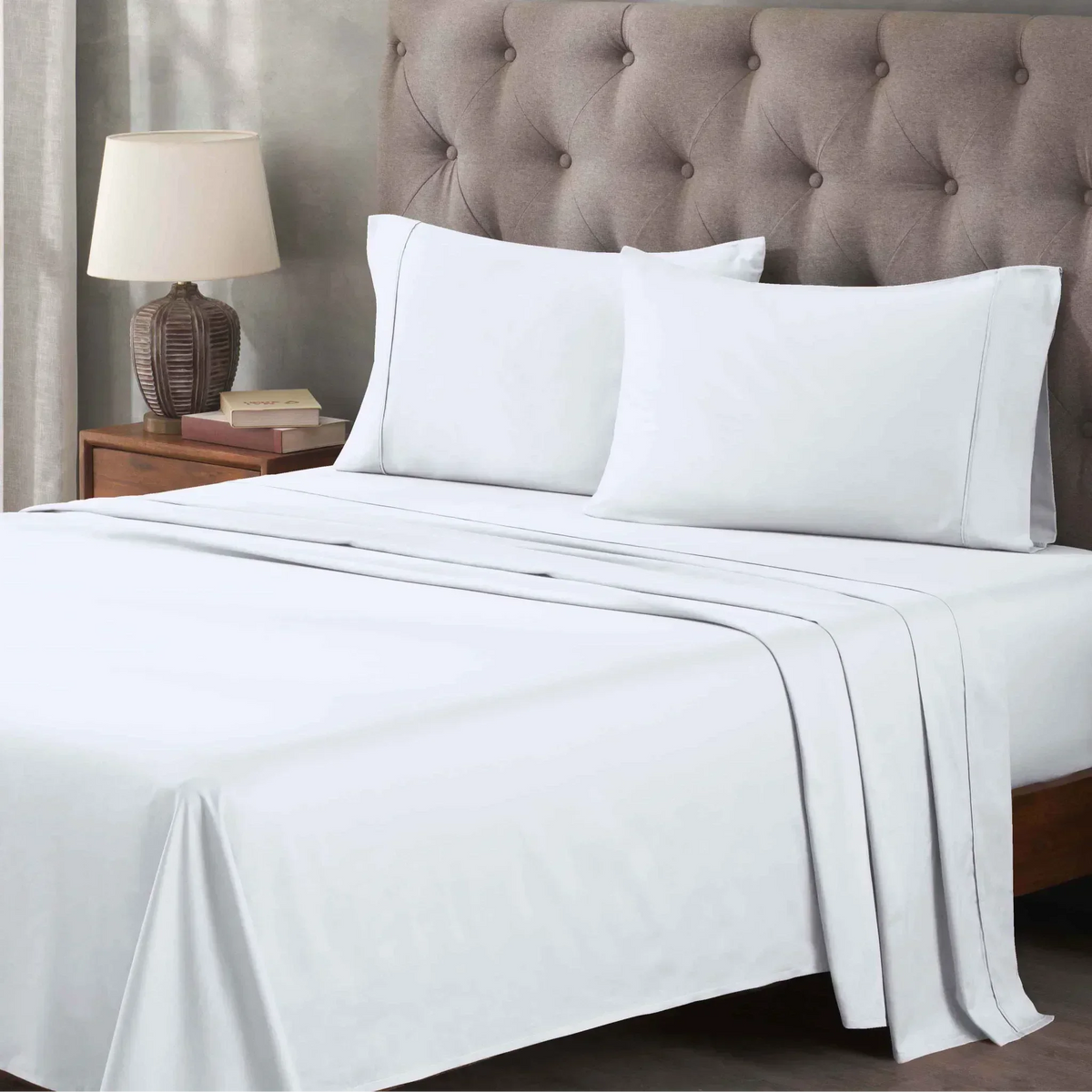 400 Thread Count Egyptian Cotton Sateen Bed Sheet Set