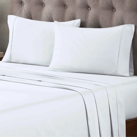 Egyptian Cotton 400 Thread Count Solid Bed Pillowcase Set