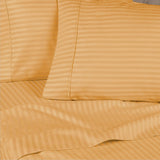 300 Thread Count Egyptian Cotton Sateen Stripe Bed Sheet Set
