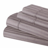 400 Thread Count Egyptian Cotton Sateen Stripe Bed Sheet Set