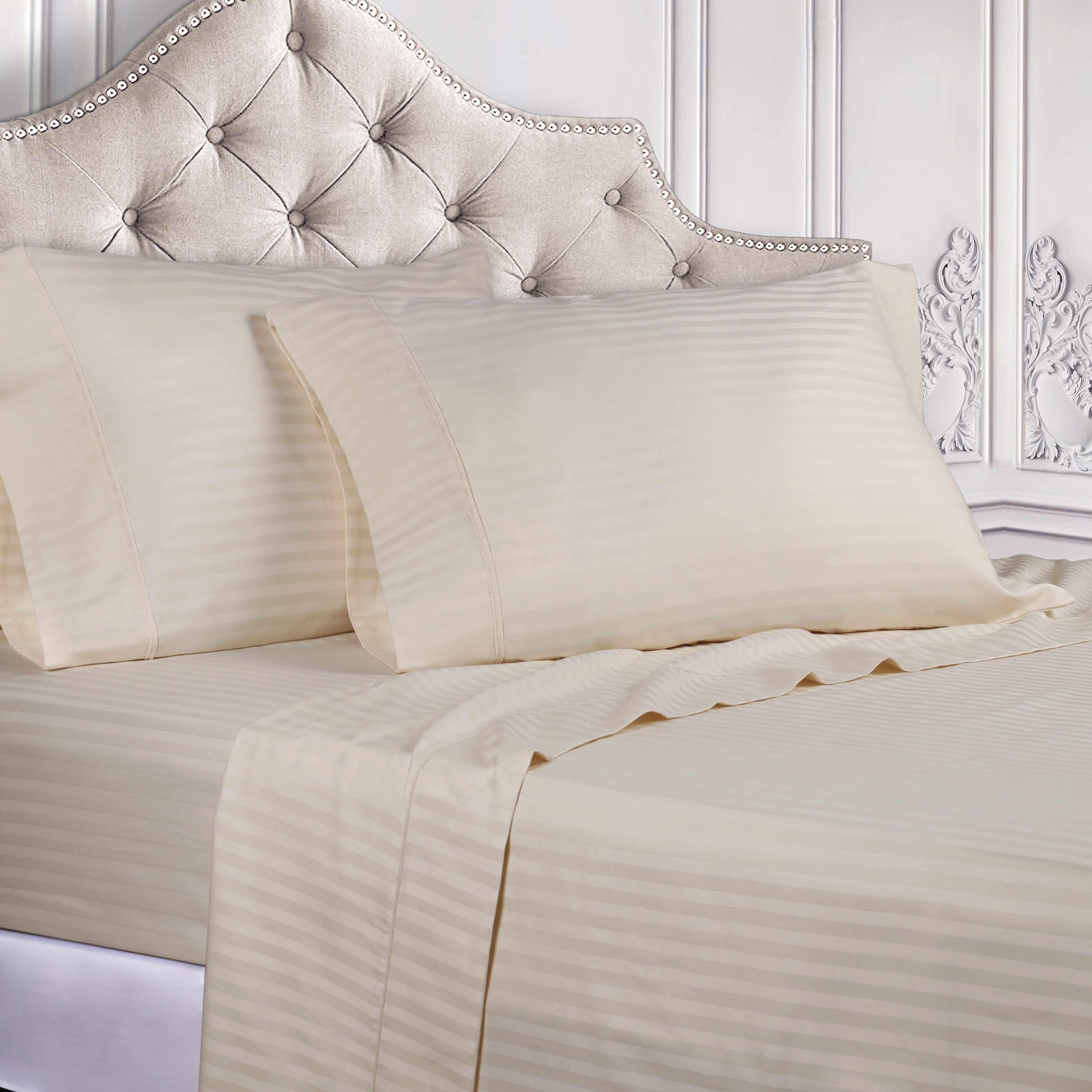 400 Thread Count Egyptian Cotton Striped Deep Pocket Sheet Set