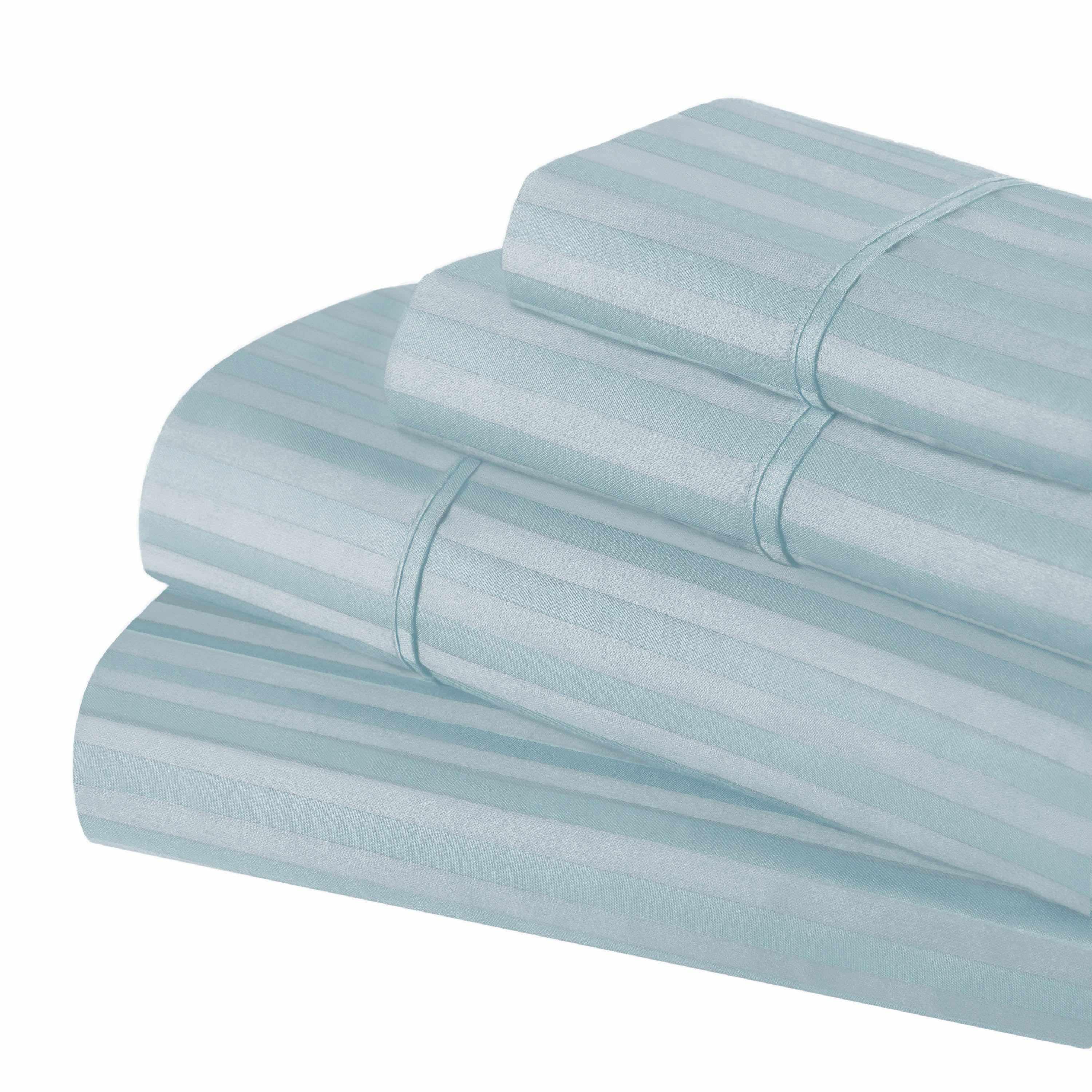 400 Thread Count Egyptian Cotton Striped Deep Pocket Sheet Set