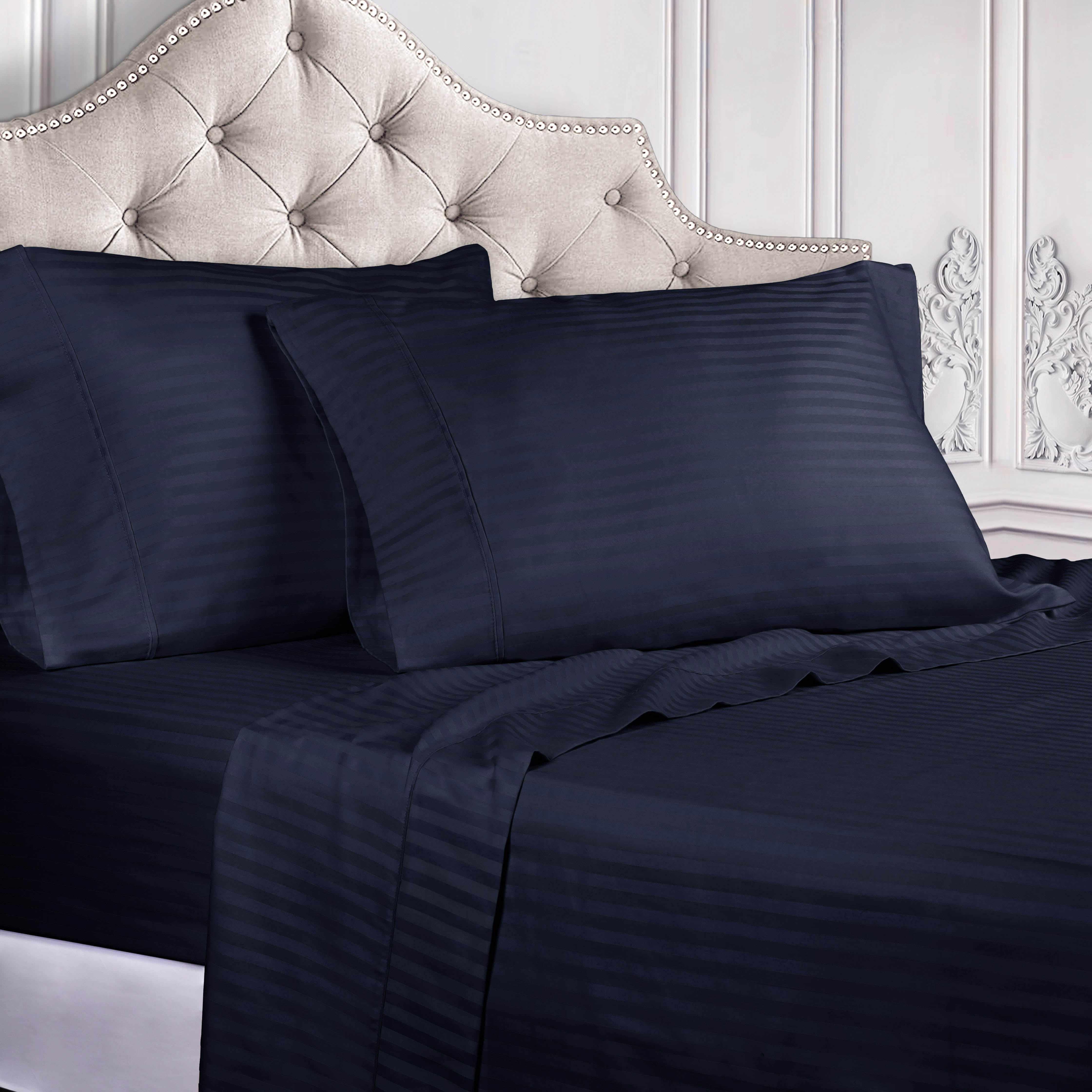 400 Thread Count Egyptian Cotton Striped Deep Pocket Sheet Set