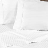 300 Thread Count Egyptian Cotton Sateen Stripe Bed Sheet Set