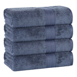 Rayon from Bamboo Cotton Blend Bath Towel Set of 4