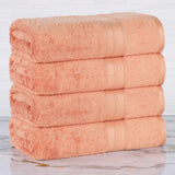 Rayon from Bamboo Cotton Blend Bath Towel Set of 4