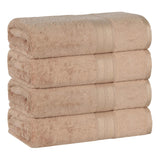 Rayon from Bamboo Cotton Blend Bath Towel Set of 4
