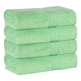 Rayon from Bamboo Cotton Blend Bath Towel Set of 4