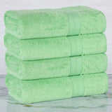 Rayon from Bamboo Cotton Blend Bath Towel Set of 4