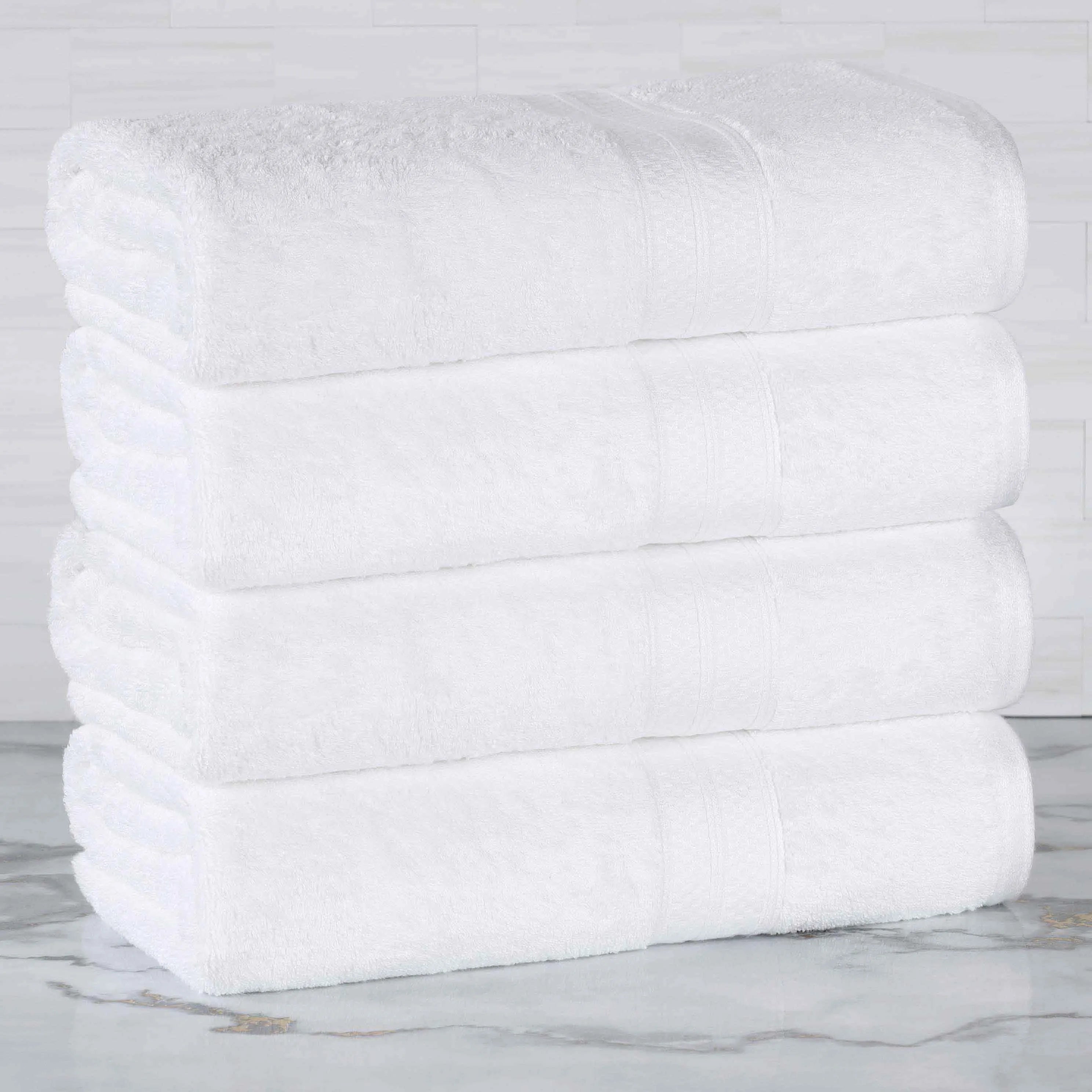 Rayon from Bamboo Cotton Blend Bath Towel Set of 4