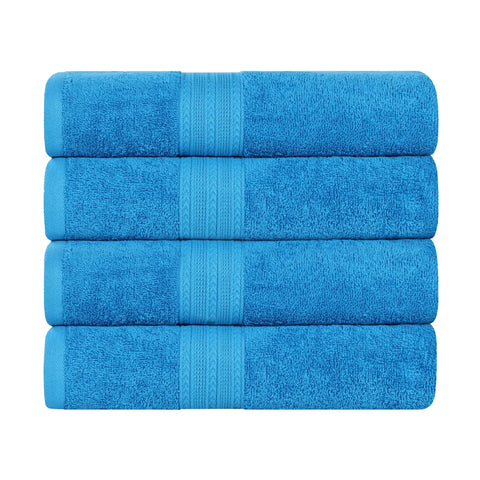 Eco-Friendly Ring-Spun Cotton 4-Piece Bath Towel Set