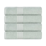 Eco-Friendly Ring-Spun Cotton 4-Piece Bath Towel Set