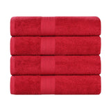 Eco-Friendly Ring-Spun Cotton 4-Piece Bath Towel Set