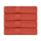 Eco-Friendly Ring-Spun Cotton 4-Piece Bath Towel Set