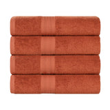 Eco-Friendly Ring-Spun Cotton 4-Piece Bath Towel Set