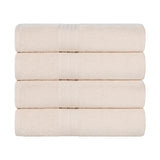 Eco-Friendly Ring-Spun Cotton 4-Piece Bath Towel Set