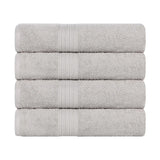 Eco-Friendly Ring-Spun Cotton 4-Piece Bath Towel Set