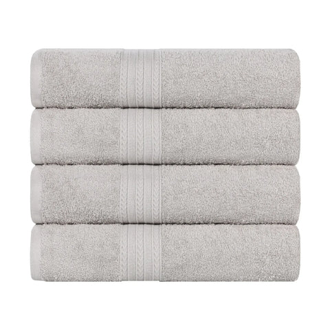 Eco-Friendly Ring-Spun Cotton 4-Piece Bath Towel Set
