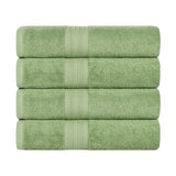 Eco-Friendly Ring-Spun Cotton 4-Piece Bath Towel Set