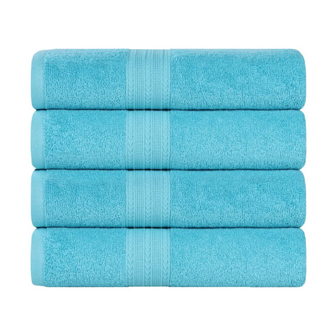Eco-Friendly Ring-Spun Cotton 4-Piece Bath Towel Set