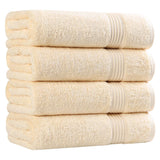 Egyptian Cotton Plush Absorbent Luxury Bath Towel Set of 4