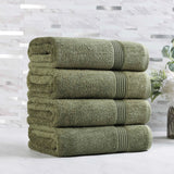 Egyptian Cotton Plush Absorbent Luxury Bath Towel Set of 4