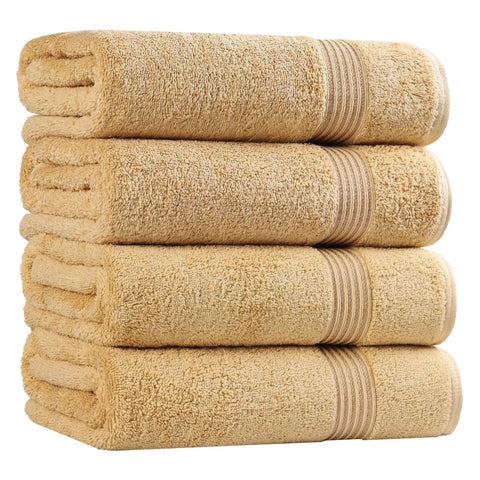 Egyptian Cotton Plush Absorbent Luxury Bath Towel Set of 4
