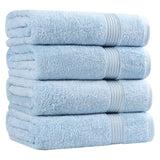 Egyptian Cotton Plush Absorbent Luxury Bath Towel Set of 4