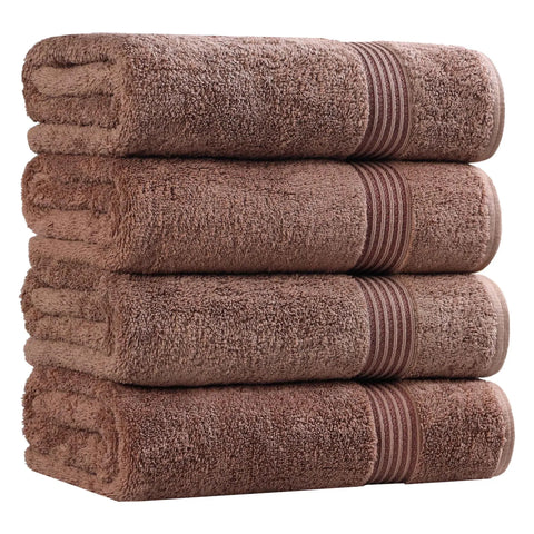 Egyptian Cotton Plush Absorbent Luxury Bath Towel Set of 4
