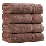 Egyptian Cotton Plush Absorbent Luxury Bath Towel Set of 4